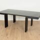 Postmodern desk from the 1980s in black stained ash veneer