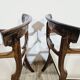 A pair of exclusive Biedermeier study armchairs, 19th century