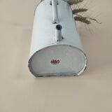 Old wall vase stamped aseptic enamelled sheet metal