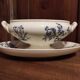 French vintage sauce boat, R. Lafitte, Terre de Fer, Salins