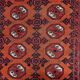 Handmade antique Afghan Baluch rug 118cm x 149cm, 1920s