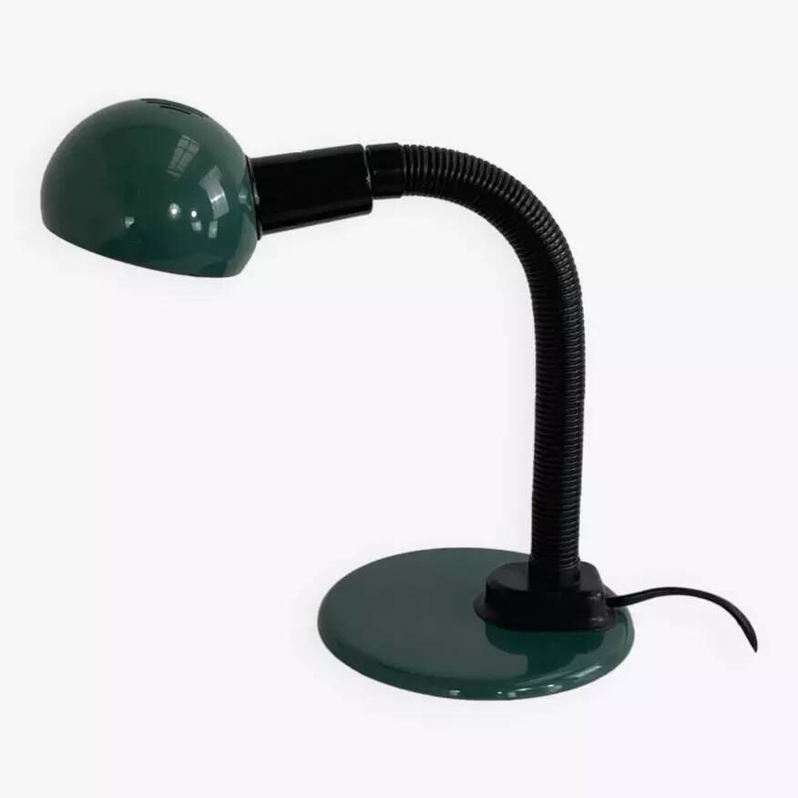 Forest green 90s desk lamp