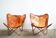 Vintage Leather Butterfly Chairs, Set of 2