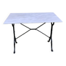 Cast iron and marble bistro table