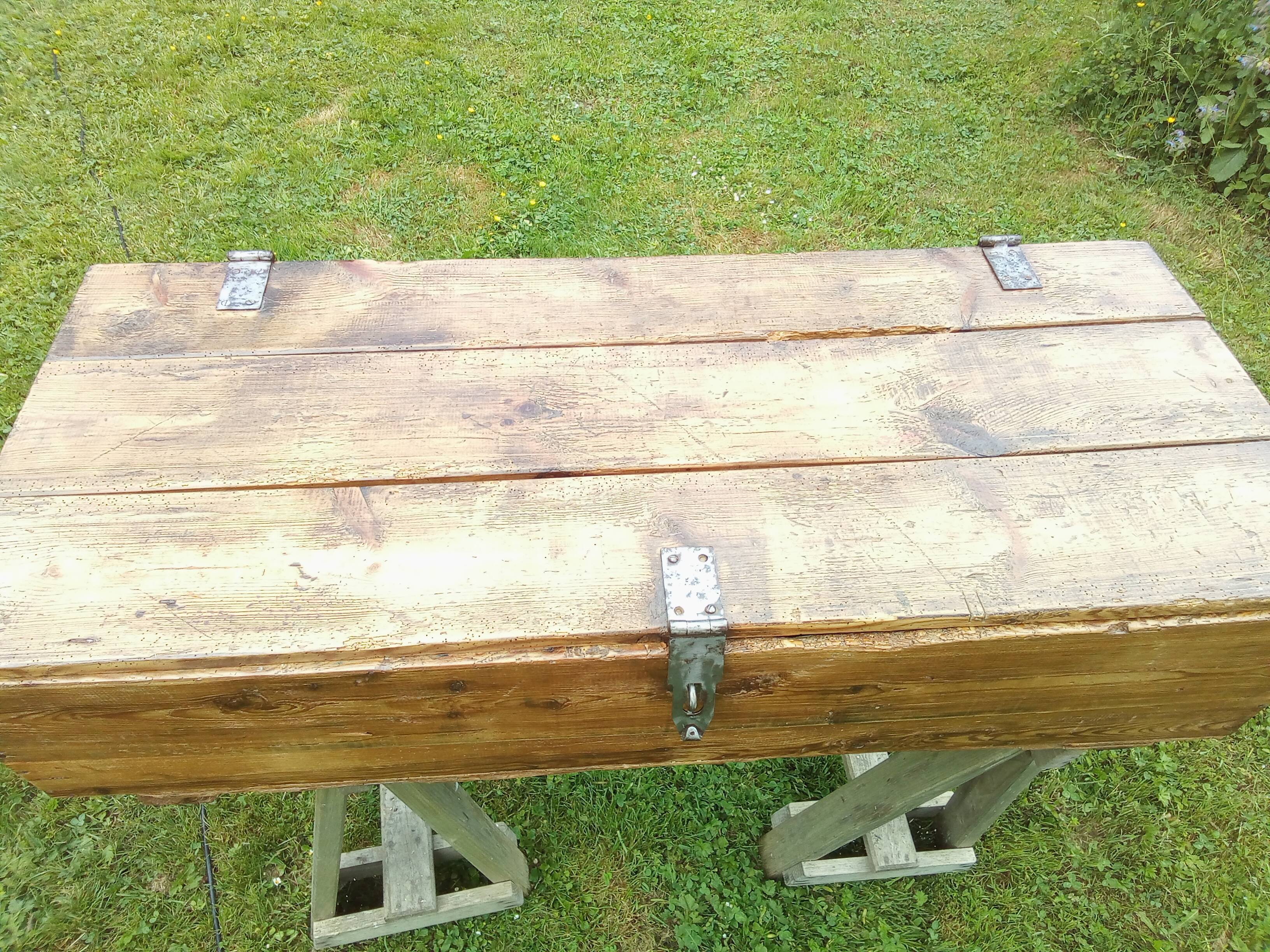 Splendid trunk of officer 1900 very imposing totally renovated