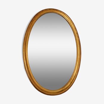 Miroir ancien oval