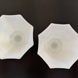 2 Opalines / Milk glass bowls