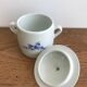 Sucrier en porcelaine fleurs bleues apilco