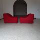 Pair of chromatic swivel armchairs by Kwok Hoi Chan, Steiner