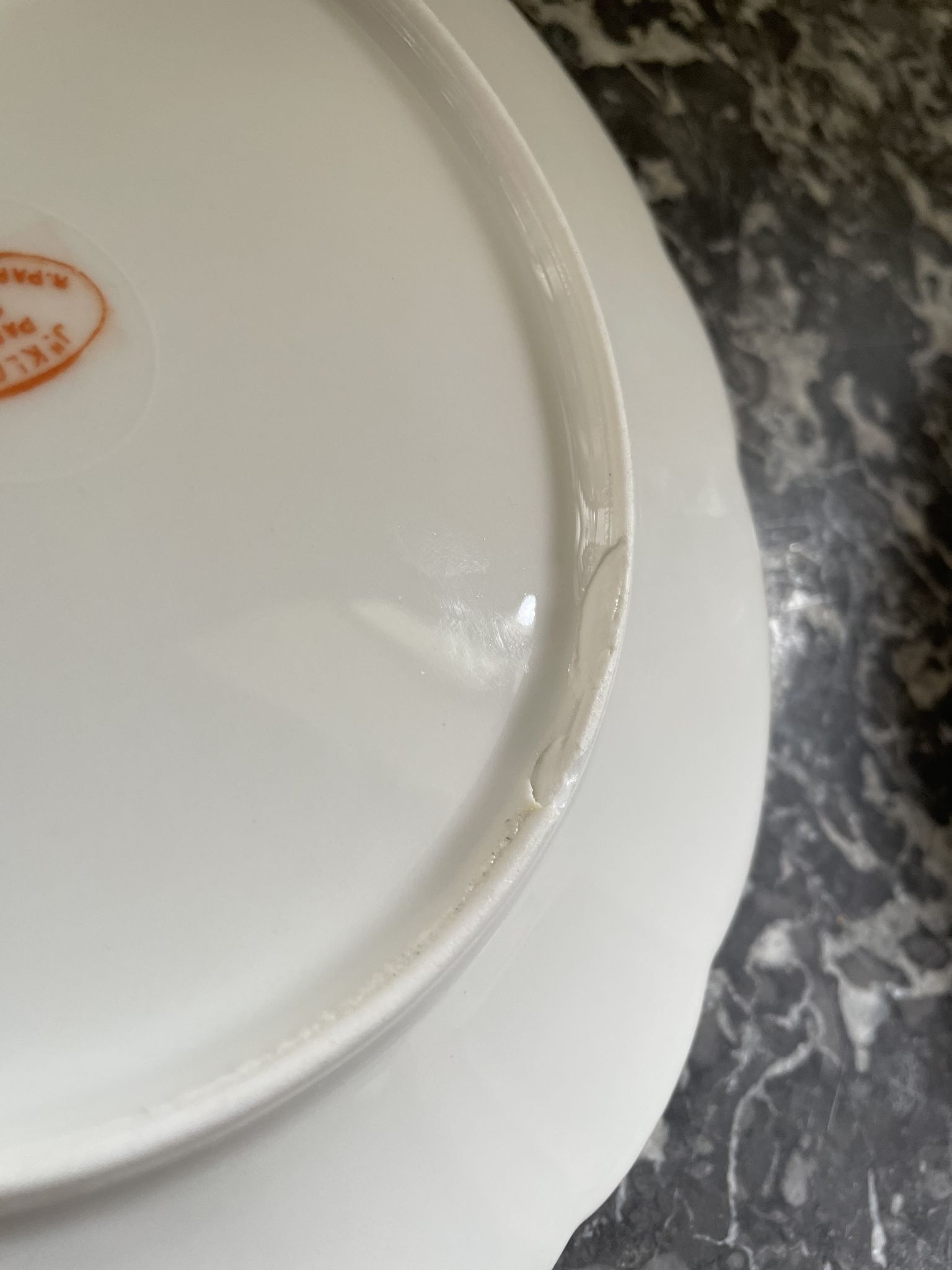 Joseph Klotz XIXEME Paris porcelain plates