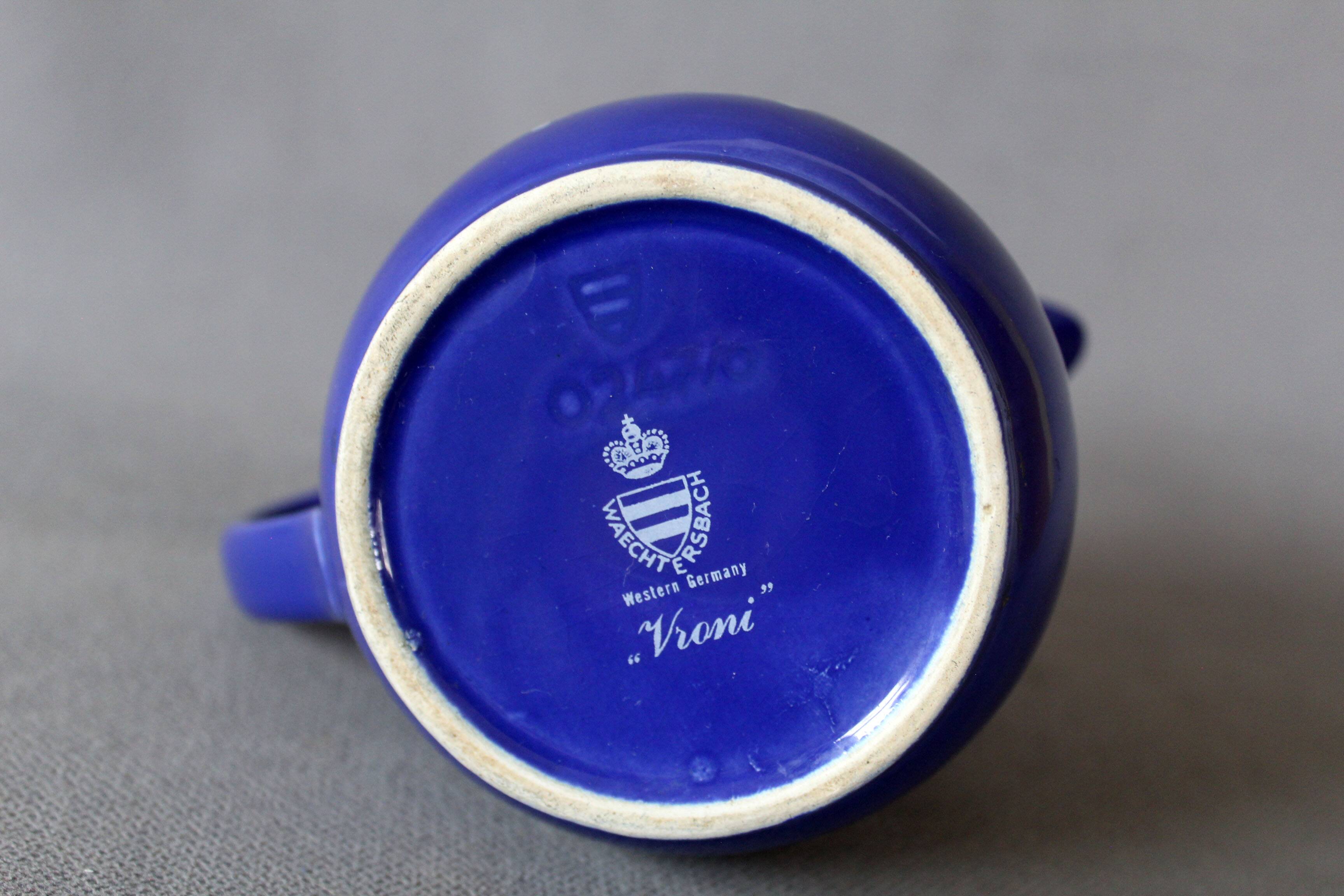 Large vintage ceramic cream pot, Waechtersbach Vroni, Germany