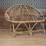 Rattan bench