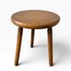 Vintage round side table / plant table / stool