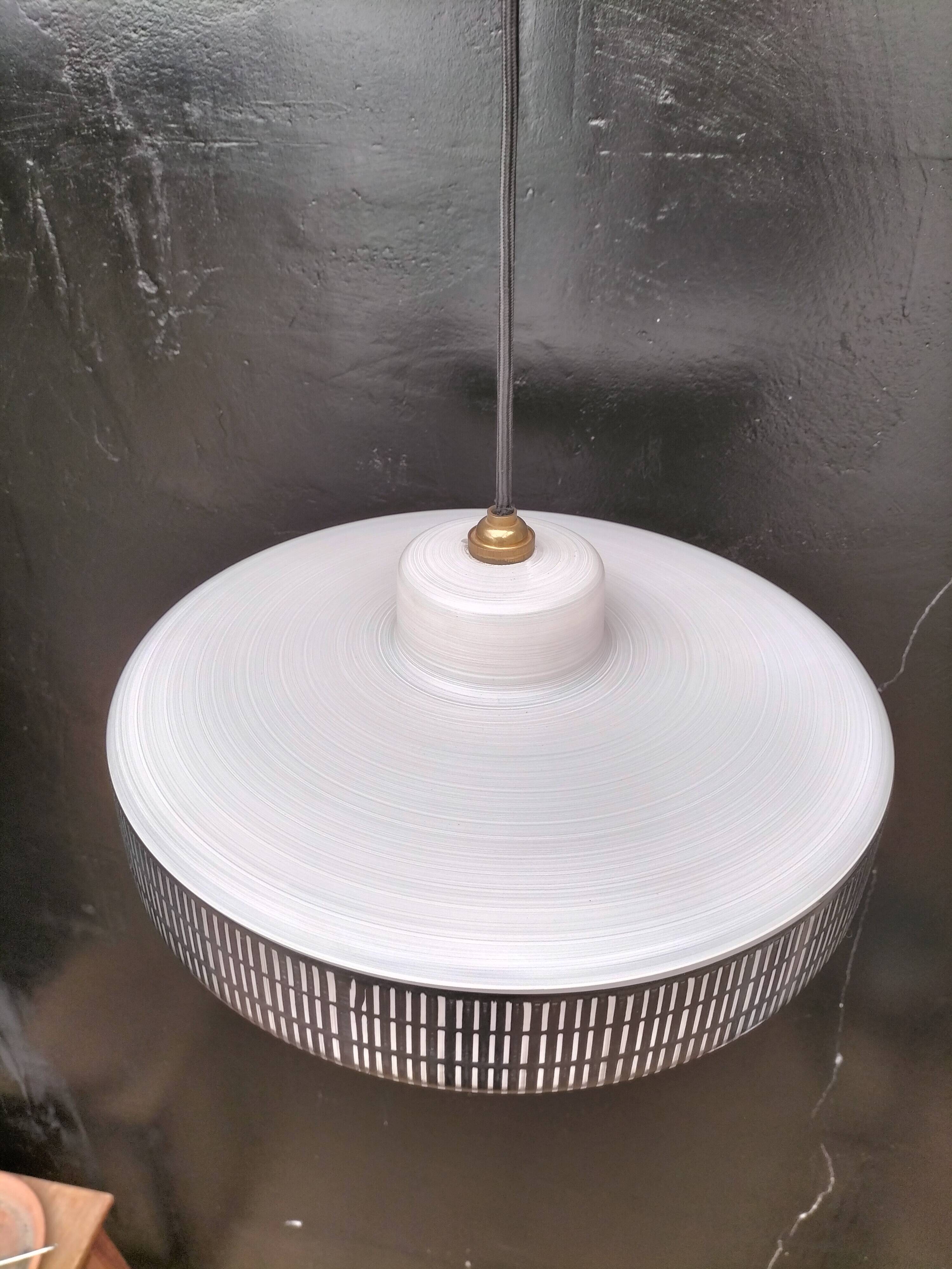 Vintage glass pendant light