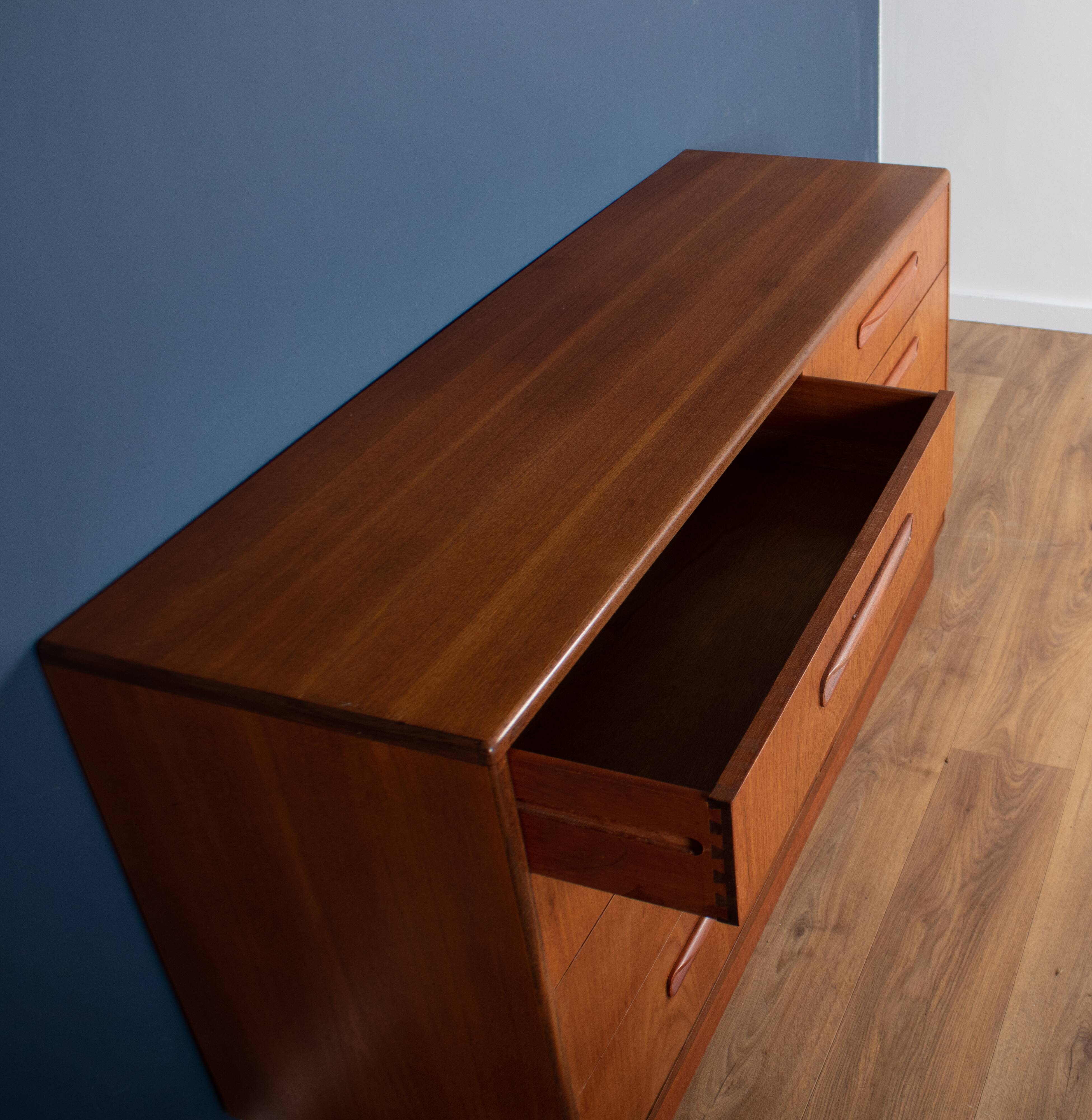 Teak 1960s G-Plan Fresco, 8 drawers chest of crawers