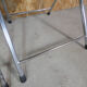 2 Eyrel folding chairs in chromed metal and skai 1970s
