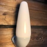 Vintage Ifö of Sweden ceramic bathroom lamps with opaline shades from the 1960s