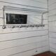 Aluminium coat rack from the 1950s.