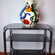 Vase peint par Peter Robert Keil, signé, Allemagne, 1984