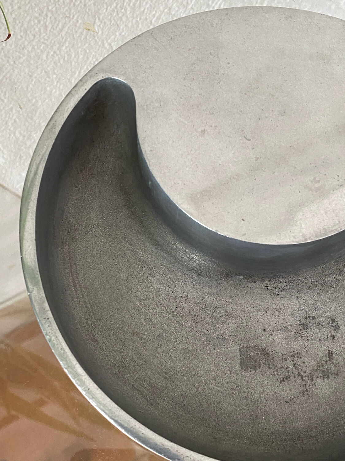 Aluminium cast iron ashtray, 1970s, Albert Leclerc