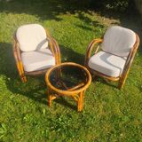 AUDOU-MINNET Rattan Lounge