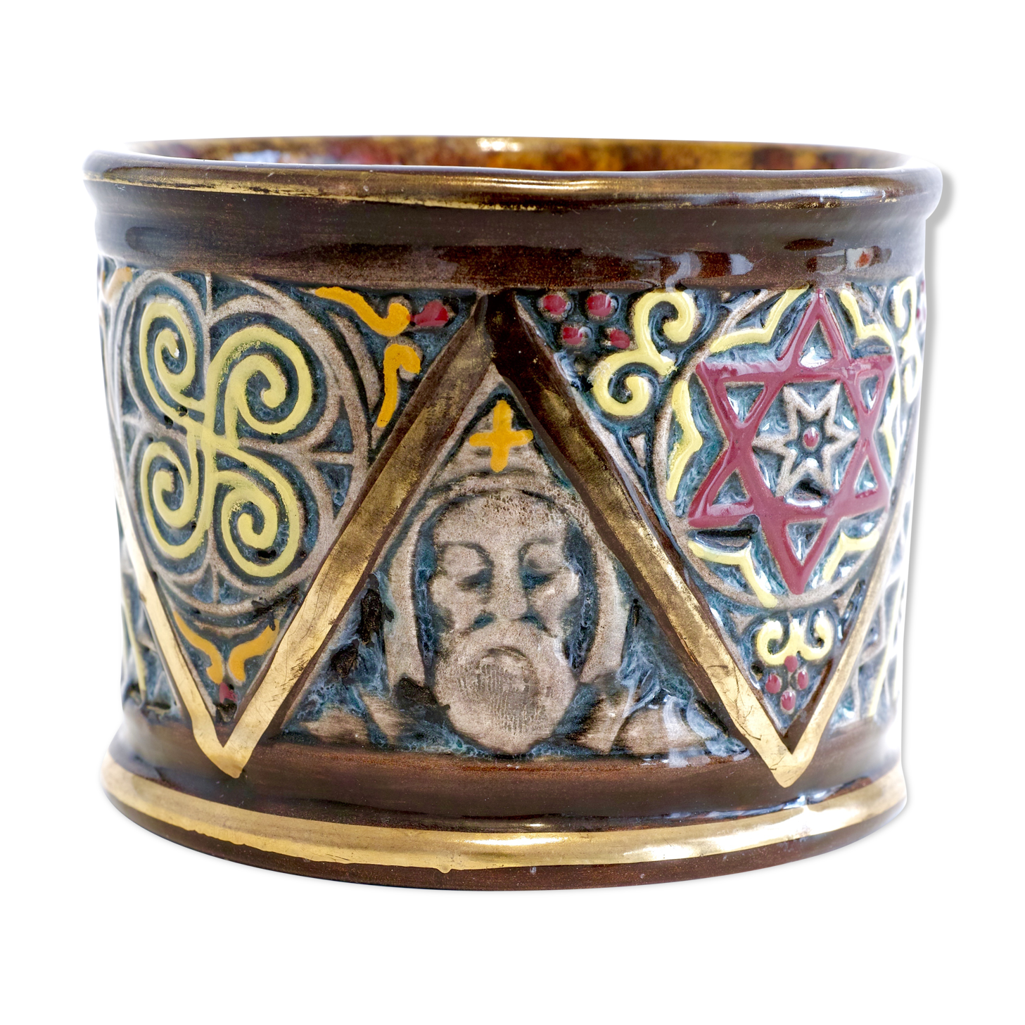 Vase de St Corentin par René Quillivic Quimper model 1922.