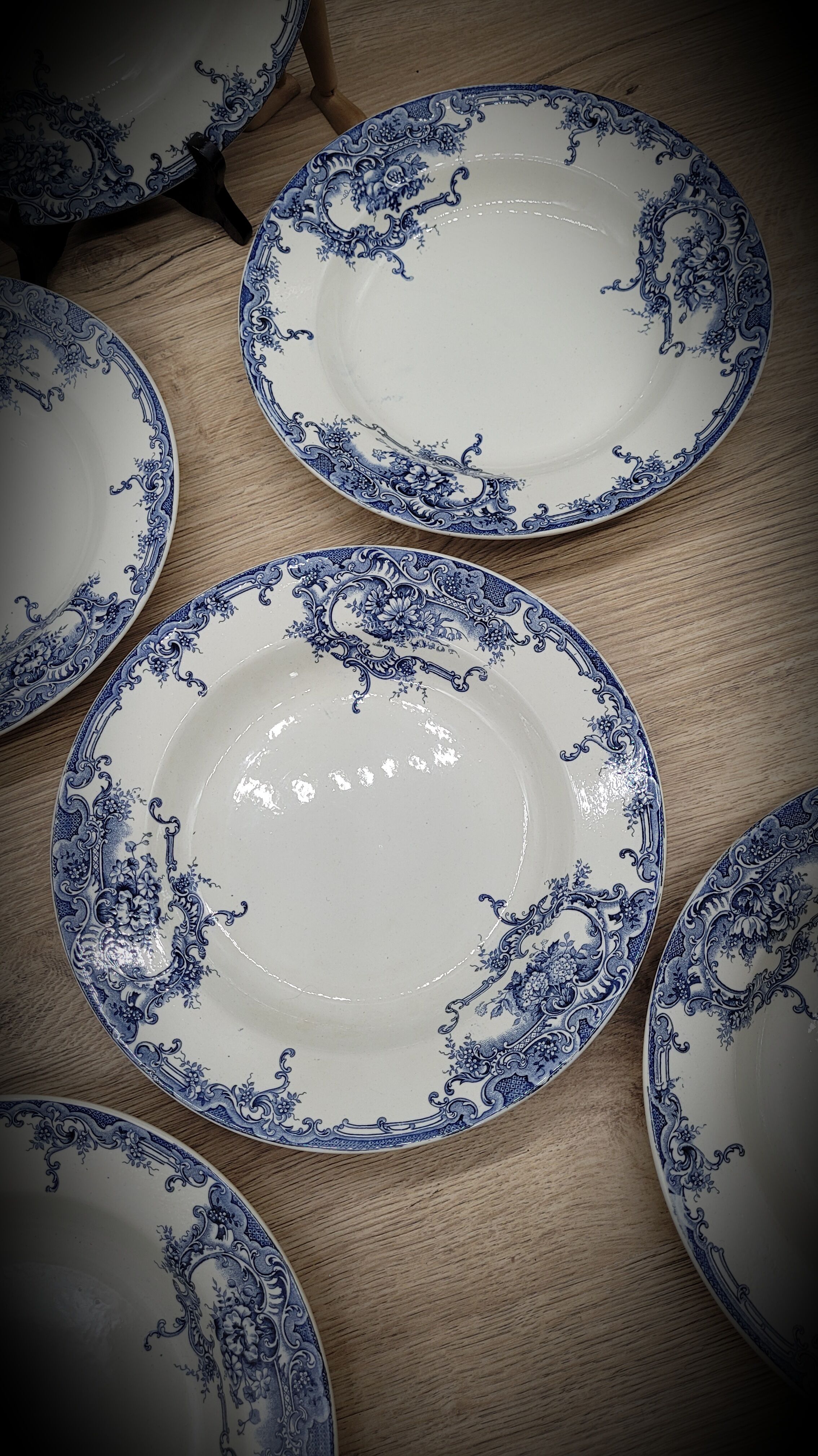 Set 6 plates Dauphin BFK 1920