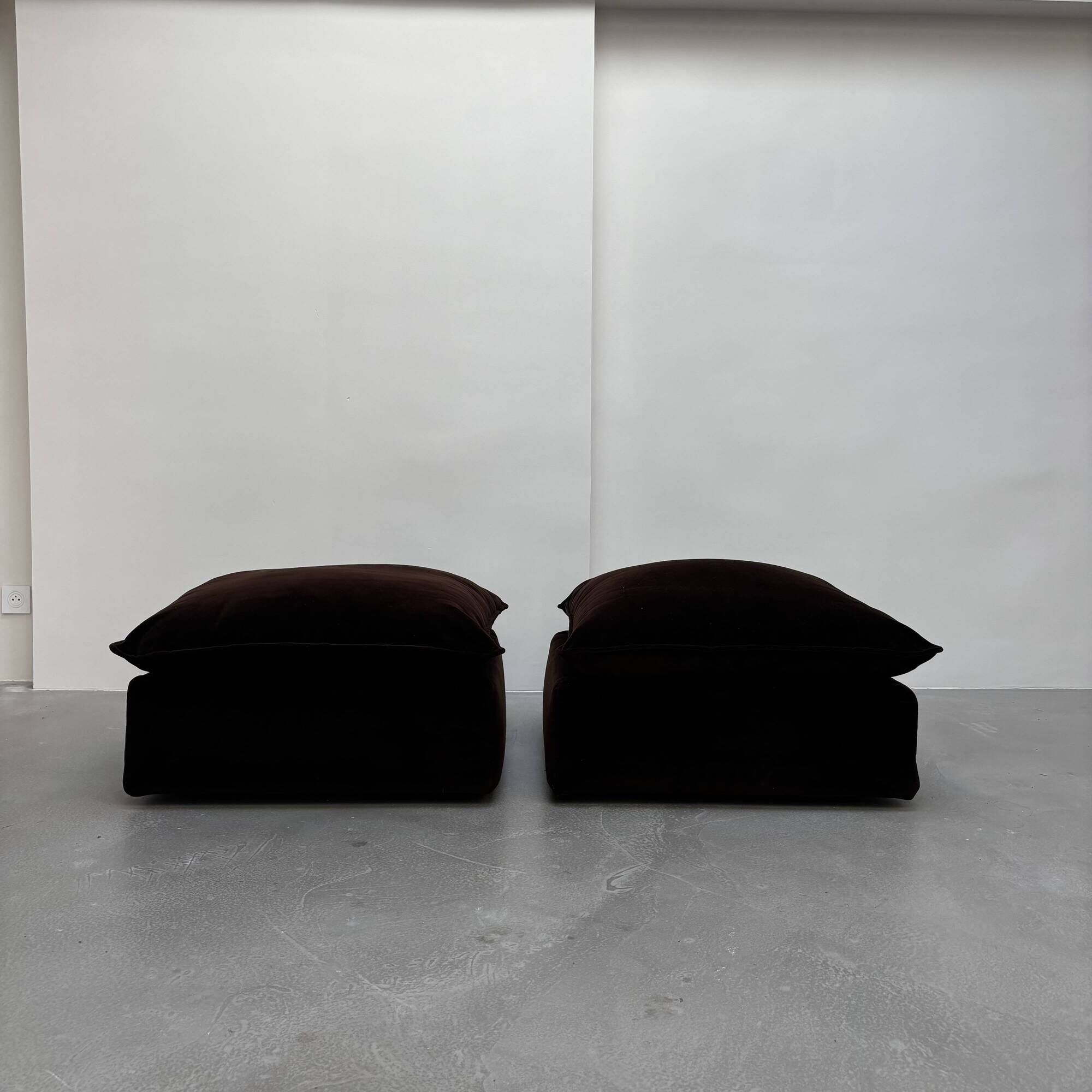 Pair of poufs by Pas d'Urbino for Zanotta