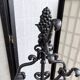 Art Nouveau cast iron coat rack