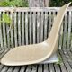 Shell Beige Fiberglass Side Chair Eames Vintage by Herman Miller