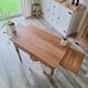 Vintage solid wood desk with extensions.