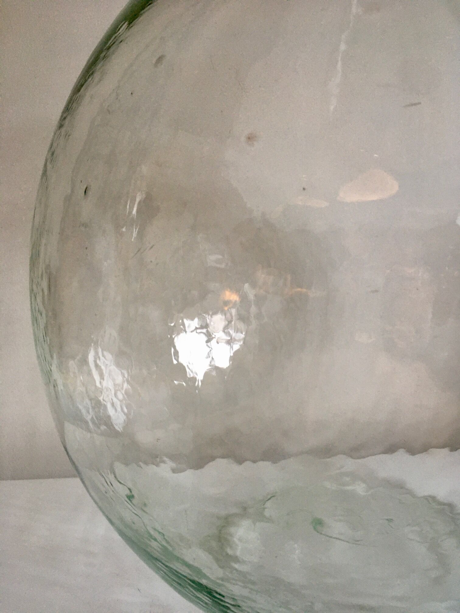 Transparent demijohn 30l