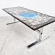 Mid-century ceramic coffee table by Julien de Covemaker, known as "Belarti", ceramist in Ostend