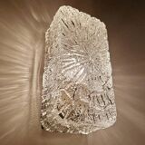 Vintage Brutalist Glass Sconce