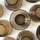8 versatile smoked glass bowls or ramekins, vereco "jumbo" model