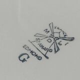 Two large Saint Amand edmont half-porcelain serving dishes