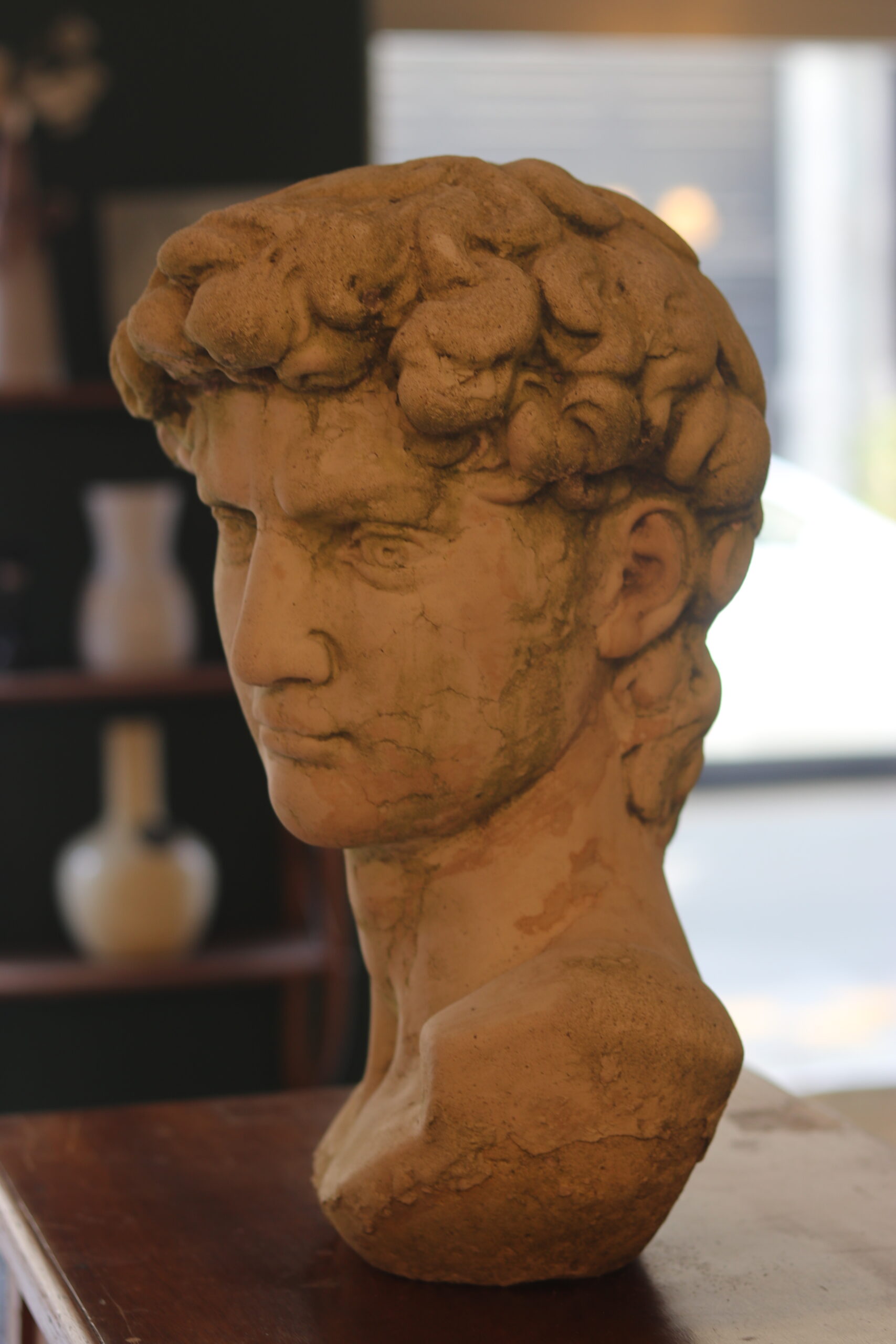 Bust of David in concrete – mid 20th century