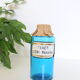 Fine pharmacy bottle XIxth, rare, blue glass and porcelain label, antique, vintage