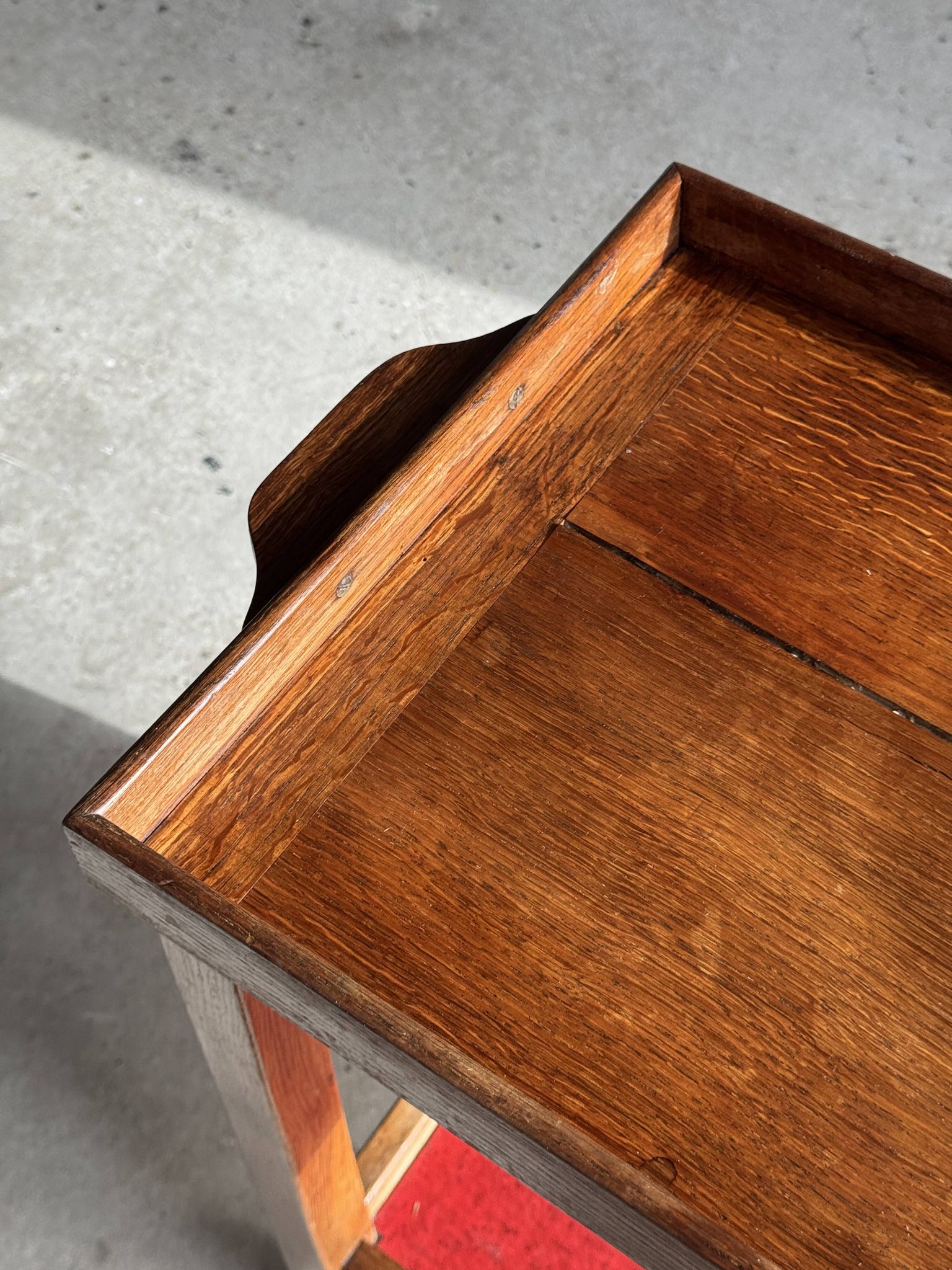 Wooden rolling trolley with removable top H66 75x35