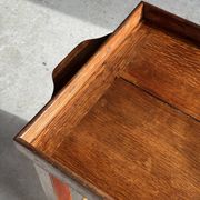 Wooden rolling trolley with removable top H66 75x35