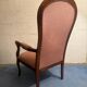 Fauteuil voltaire velours rose