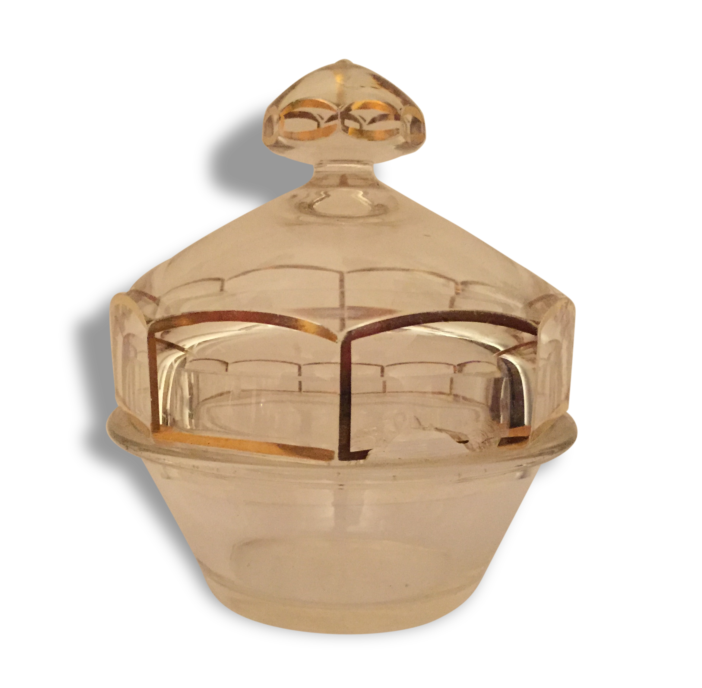 Sugar bowl in crystal