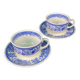 Villeroy and Boch Burgenland head to head breakfast cups blue