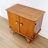Low sideboard 2 doors art deco oak