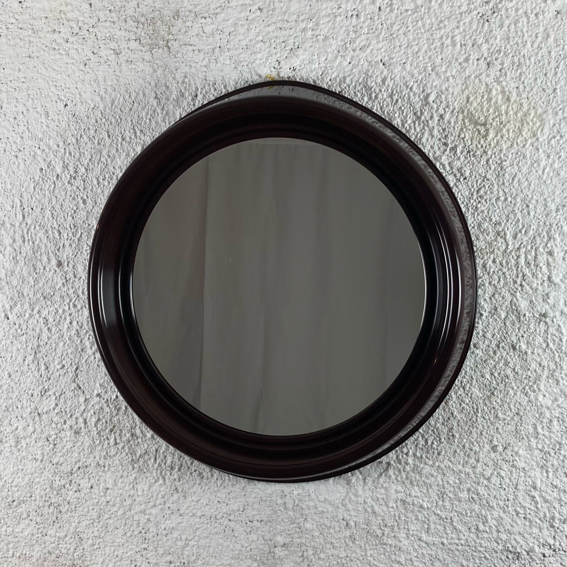 Dal Vera 70s space age mirror, plastic design made in Italy, 64x63 cm