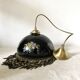 Suspension vintage opaline et perles