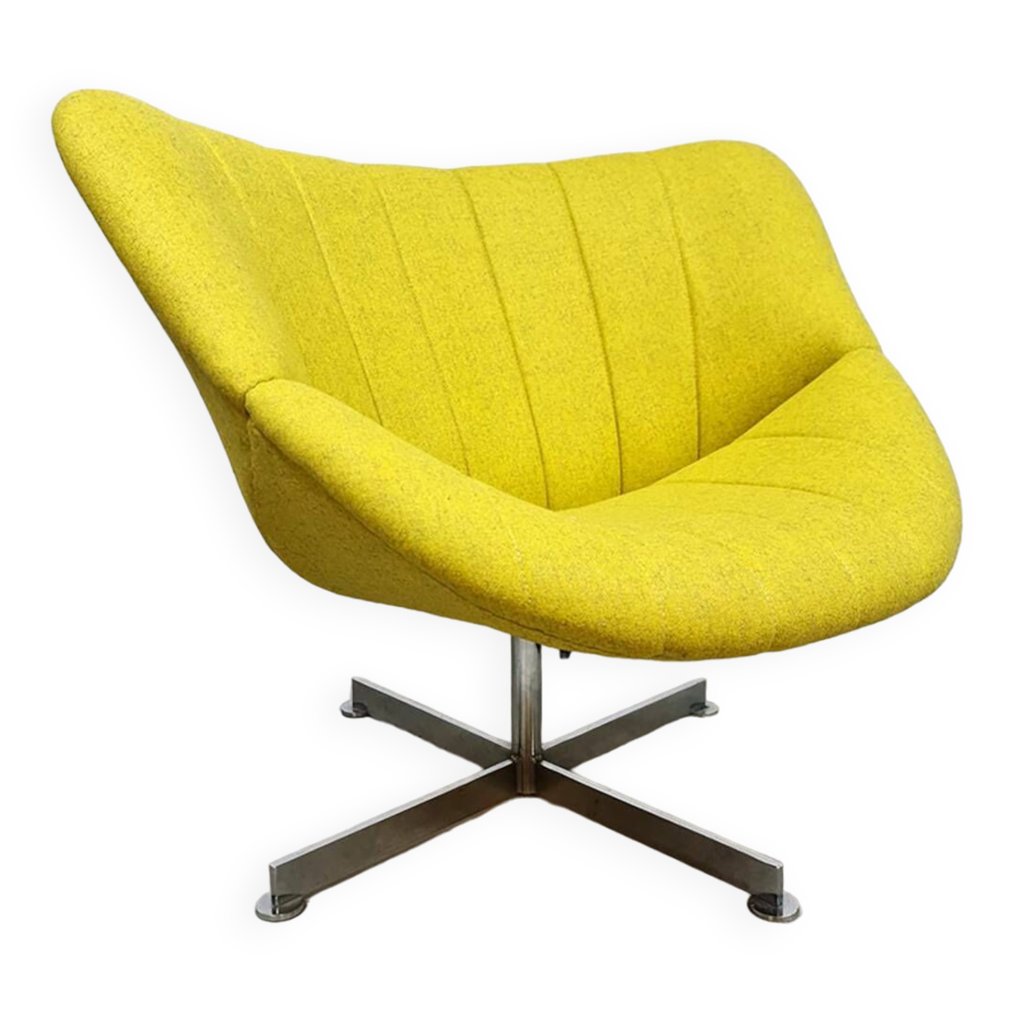 Dutch vintage design swivel chair 'Lips' Rohé Noordwolde 60s