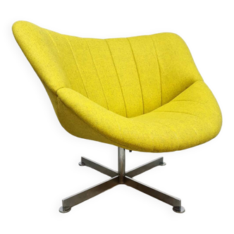 Chaise pivotante design vintage hollandais 'Lips' Rohé Noordwolde, années 60