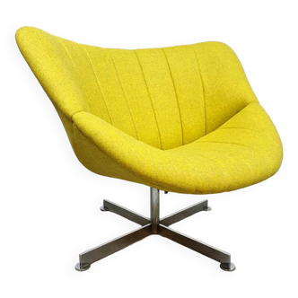 Dutch vintage design swivel chair 'Lips' Rohé Noordwolde 60s