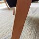 Pair of vintage armchairs renovated with natural materials